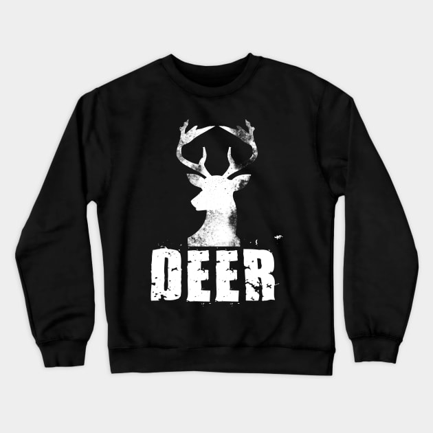 Retro Deer Crewneck Sweatshirt by Imutobi